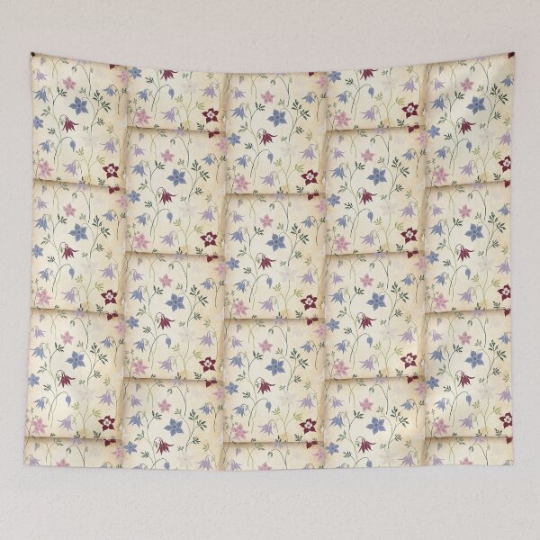 Item preview, Vintage Columbine Floral Pattern | Aquilegia Botanical Cottagecore Design designed and sold by Mousy17.