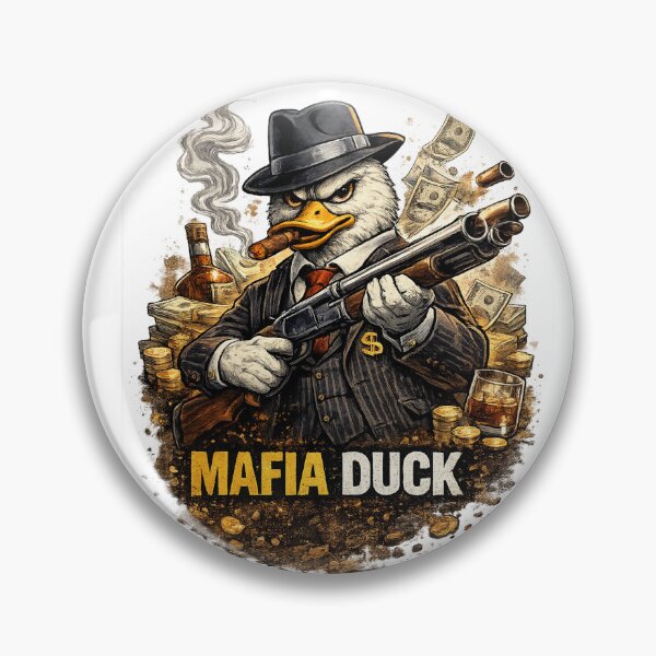 Item preview, Mafia Duck Gangster Vintage T-Shirt | Funny Mob Duck Illustration designed and sold by Norique_7.