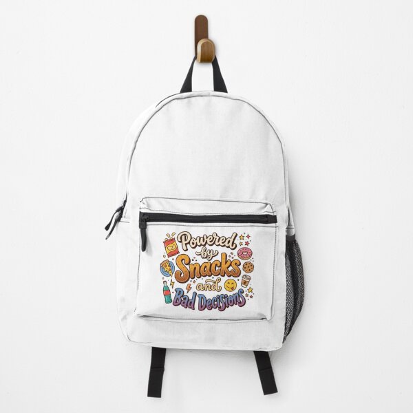 Item preview, Powered by Snacks and Bad Decisions Quote designed and sold by pictranoosa.