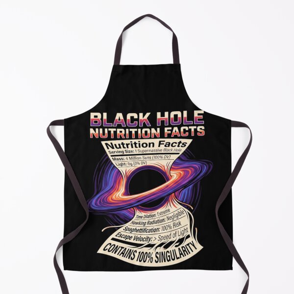 Item preview, Black Hole Nutrition Facts - Funny Physics Spaghettification designed and sold by AstroPal28.