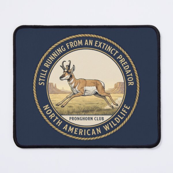 Item preview, Still Running From An Extinct Predator Pronghorn designed and sold by CalmCapy Co.