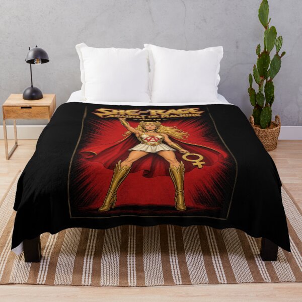 Item preview, She-Rage Against the Machine – Retro Rebel Warrior designed and sold by onlin3boutiqu3.