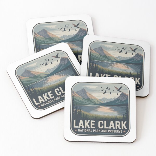 Item preview, Lake Clark National Park and Preserve Vintage Travel Badge designed and sold by Teelogic.