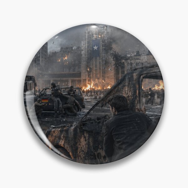 Item preview, Dystopian Berlin Warzone | Cinematic Sci-Fi Battle with Fighter Jets and Burning City designed and sold by Element Horizon Studio.