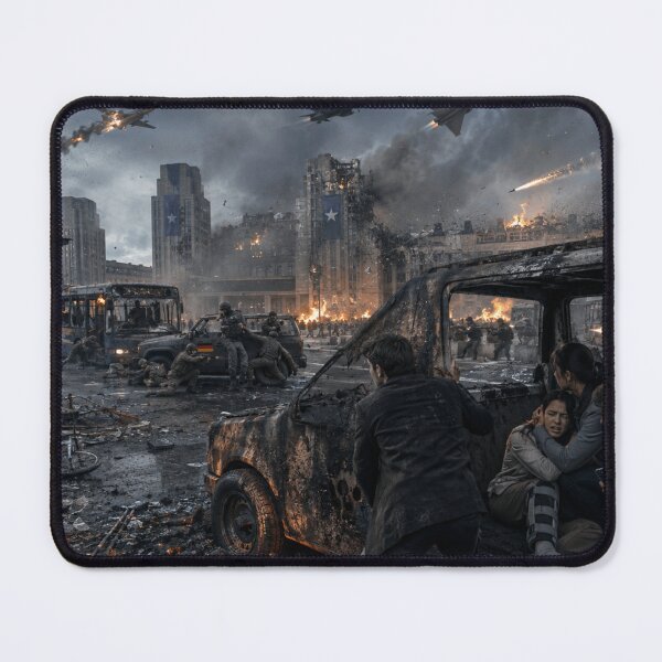Item preview, Dystopian Berlin Warzone | Cinematic Sci-Fi Battle with Fighter Jets and Burning City designed and sold by Element Horizon Studio.