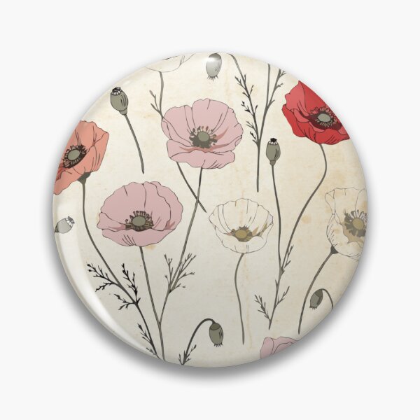 Item preview, Vintage Poppy Floral Pattern | Antique Wildflower Botanical Design designed and sold by Mousy17.