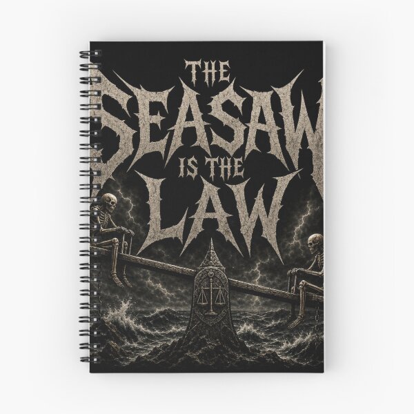 Item preview, The Seesaw Is the Law – Gothic Skeleton Metal Art designed and sold by onlin3boutiqu3.
