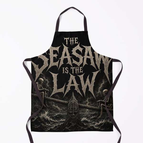 Item preview, The Seesaw Is the Law – Gothic Skeleton Metal Art designed and sold by onlin3boutiqu3.