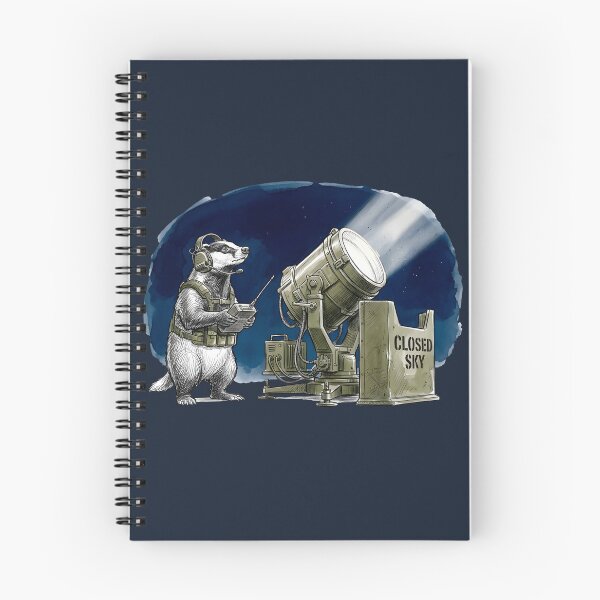 Item preview, Closed Sky - Tactical Badger Air Defense Watercolor Art designed and sold by SoulPT.