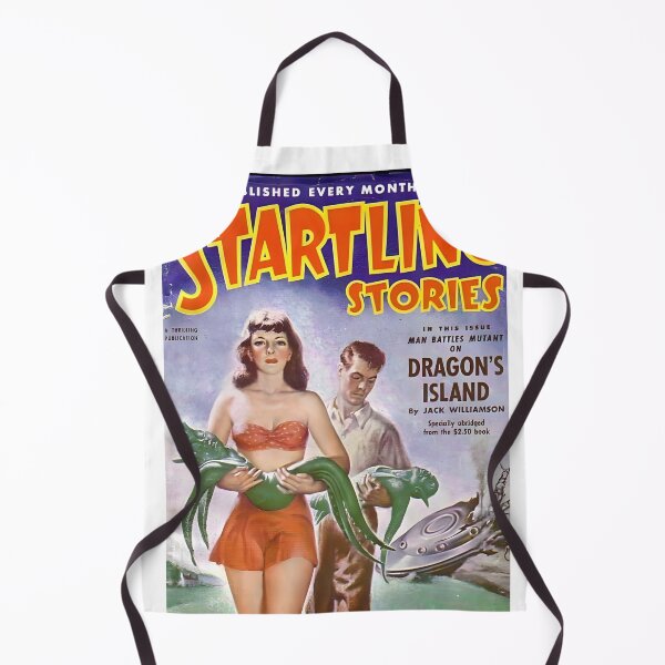 Item preview, Science Fiction Sci-Fi Original Custom Vintage Poster Wall Art Startling Stories Strange Mystery Dark designed and sold by Cool Robot Bro..