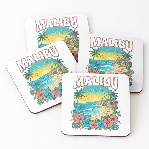 Item preview, Malibu Beach Sunset T-Shirt | Tropical California Coastal Paradise Design designed and sold by GlobuddyStore.