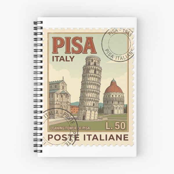 Item preview, Vintage Leaning Tower of Pisa Italy Travel Stamp designed and sold by k3rstman1.