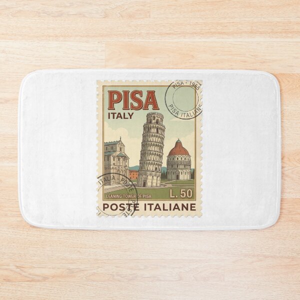 Item preview, Vintage Leaning Tower of Pisa Italy Travel Stamp designed and sold by k3rstman1.