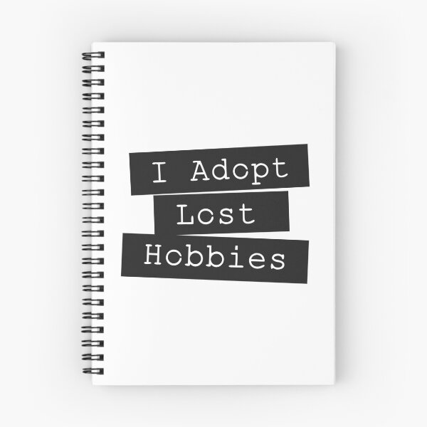 Item preview, I Adopt Lost Hobbies Funny Hobby Lover Typography T-Shirt | Creative ADHD Crafter Gift designed and sold by happyrays.