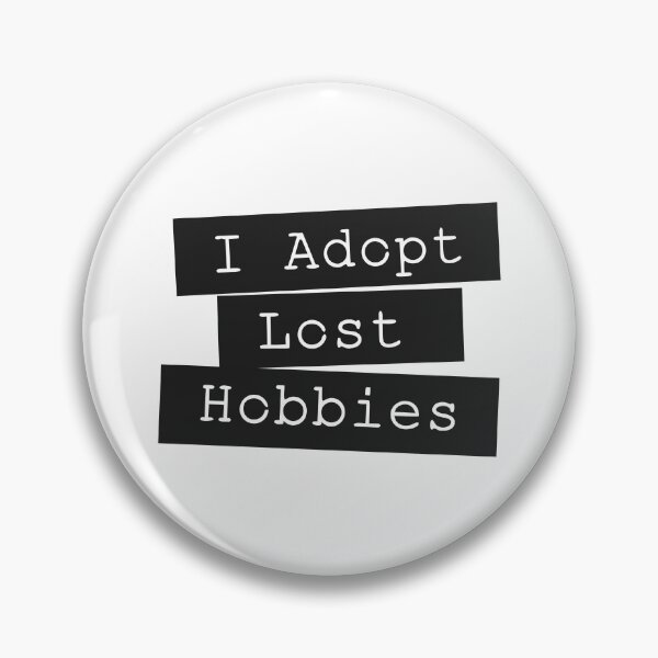 Item preview, I Adopt Lost Hobbies Funny Hobby Lover Typography T-Shirt | Creative ADHD Crafter Gift designed and sold by happyrays.