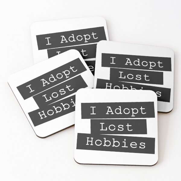 Item preview, I Adopt Lost Hobbies Funny Hobby Lover Typography T-Shirt | Creative ADHD Crafter Gift designed and sold by happyrays.
