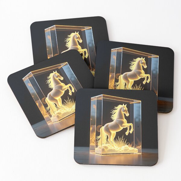 Item preview, The Illuminated Horse Lenticular Sculpture: 3D Laser Etched Acrylic Layer Poster designed and sold by Creative-RE.