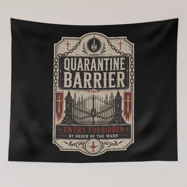 Item preview, Old Yharnam Quarantine Barrier Notice designed and sold by agearb.