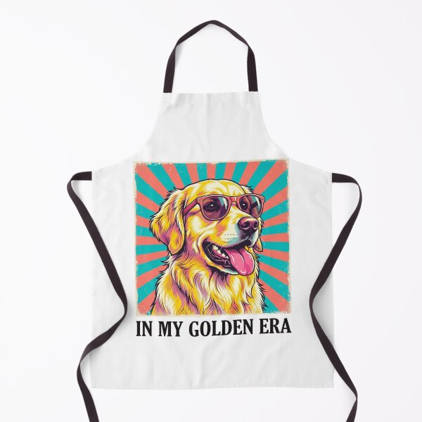 Item preview, In My Golden Era Retro Golden Retriever Dog Art Cute Puppy Lover Vintage Pop Culture Gift designed and sold by raedattia.