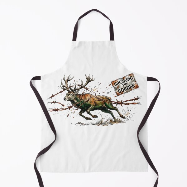 Item preview, Breaking The Border - Resilient Stag Shattering Fences Watercolor Art designed and sold by SoulPT.