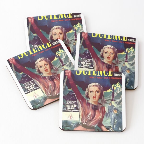 Item preview, Science Fiction Sci-Fi Original Custom Vintage Poster Wall Art Startling Stories Strange Mystery Dark designed and sold by Cool Robot Bro..