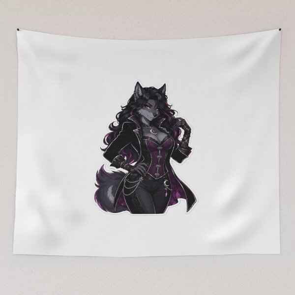 Item preview, Midnight Velvet Goth Wolf designed and sold by Furrenzy.