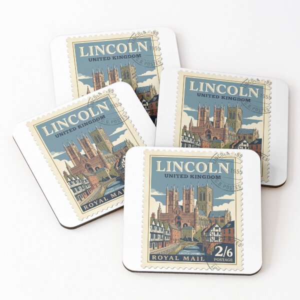 Item preview, Vintage Lincoln Cathedral United Kingdom Travel Stamp designed and sold by k3rstman1.