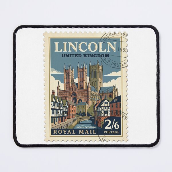 Item preview, Vintage Lincoln Cathedral United Kingdom Travel Stamp designed and sold by k3rstman1.