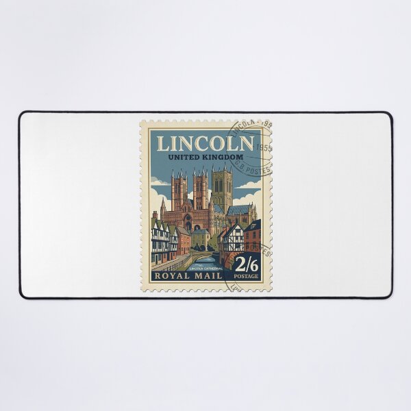 Item preview, Vintage Lincoln Cathedral United Kingdom Travel Stamp designed and sold by k3rstman1.
