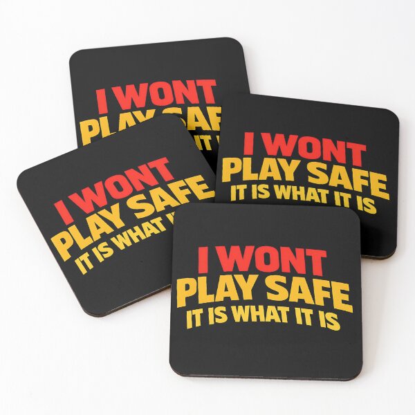 Item preview, I Won't Play Safe It Is What It Is Funny Typography Shirt designed and sold by TeeTimeTreasure.