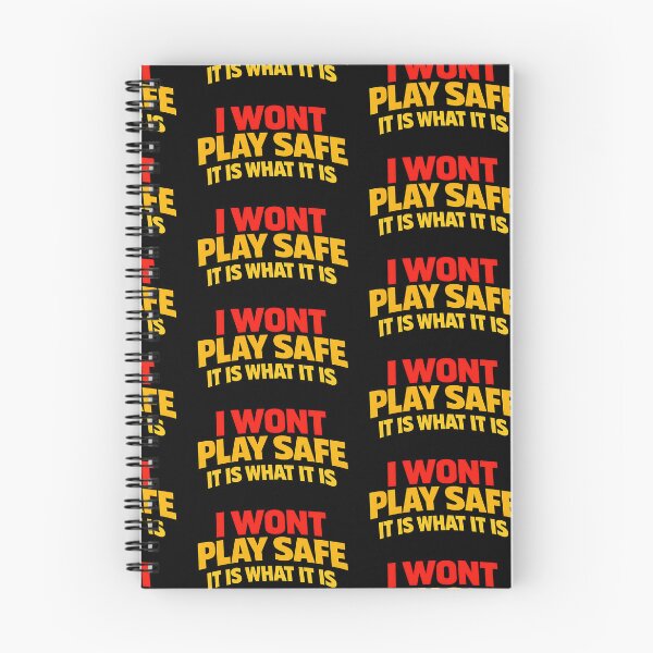 Item preview, I Won't Play Safe It Is What It Is Funny Typography Shirt designed and sold by TeeTimeTreasure.
