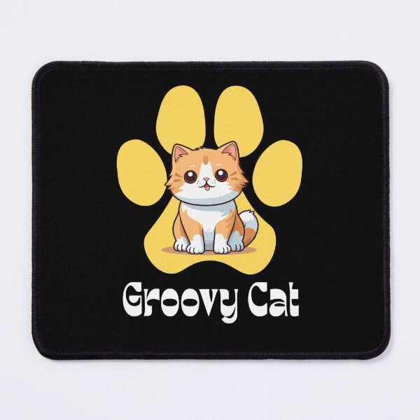 Item preview, Groovy Cat Retro 70s Vintage Cute Kitty Paws Feline Lover Gift designed and sold by ASN STUDIO.