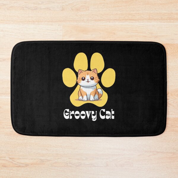 Item preview, Groovy Cat Retro 70s Vintage Cute Kitty Paws Feline Lover Gift designed and sold by ASN STUDIO.