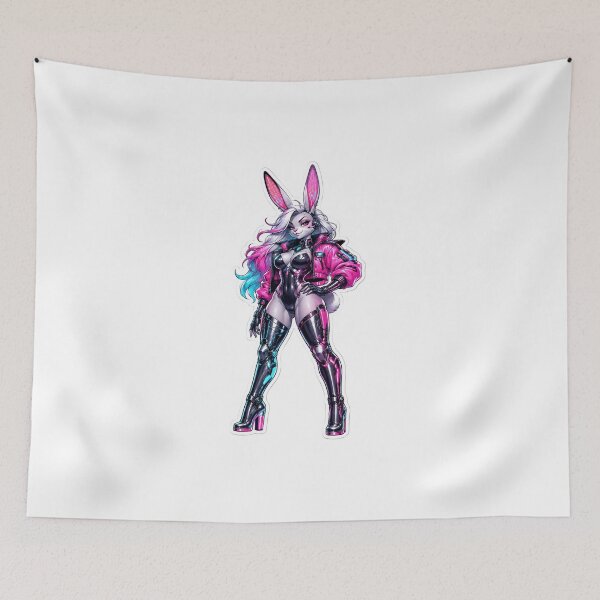 Item preview, Cyber Bunny Neon Heat designed and sold by Furrenzy.