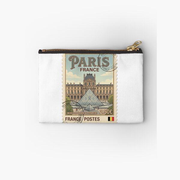 Item preview, Vintage Paris Louvre Museum Travel Stamp designed and sold by k3rstman1.
