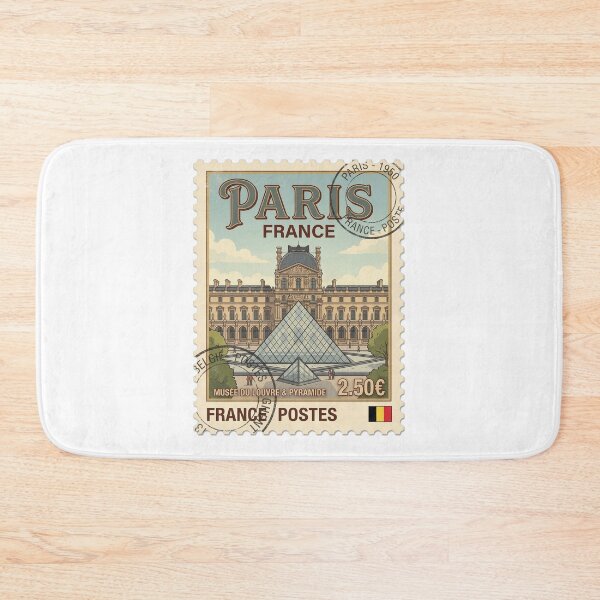 Item preview, Vintage Paris Louvre Museum Travel Stamp designed and sold by k3rstman1.