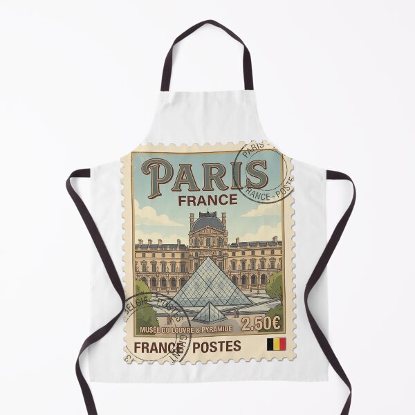 Item preview, Vintage Paris Louvre Museum Travel Stamp designed and sold by k3rstman1.