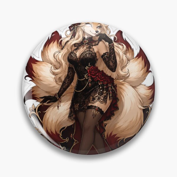Item preview, Lace Kitsune Heartbreaker designed and sold by Furrenzy.