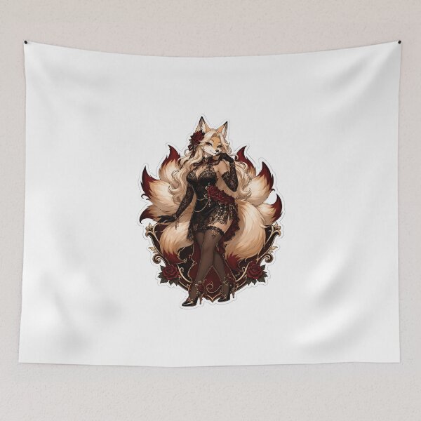 Item preview, Lace Kitsune Heartbreaker designed and sold by Furrenzy.
