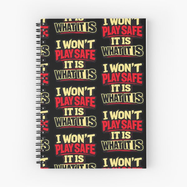 Item preview, I Won't Play Safe It Is What It Is Distressed Funny Typography Shirt designed and sold by TeeTimeTreasure.