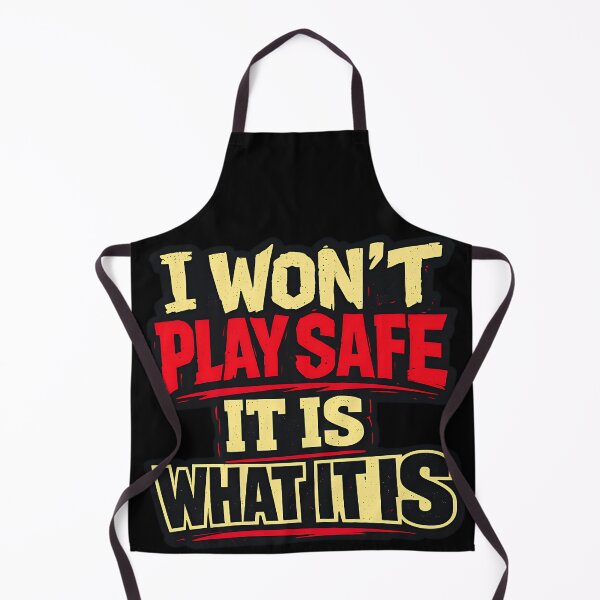 Item preview, I Won't Play Safe It Is What It Is Distressed Funny Typography Shirt designed and sold by TeeTimeTreasure.