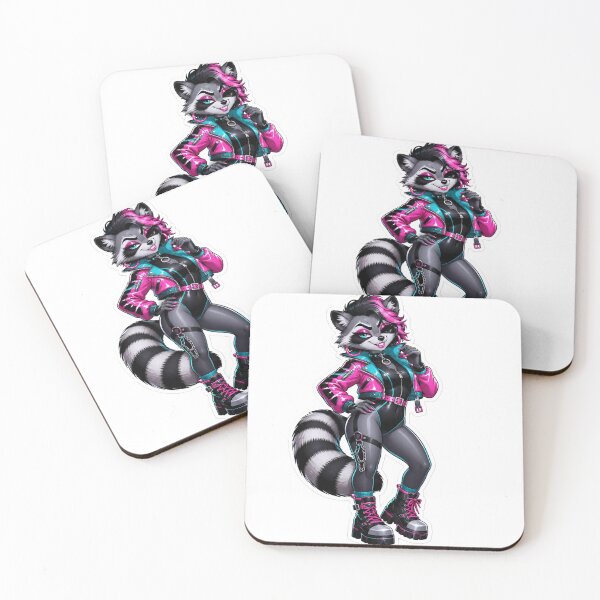 Item preview, Neon Raccoon Vixen designed and sold by Furrenzy.