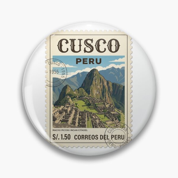 Item preview, Vintage Machu Picchu Peru Travel Stamp Cusco designed and sold by k3rstman1.