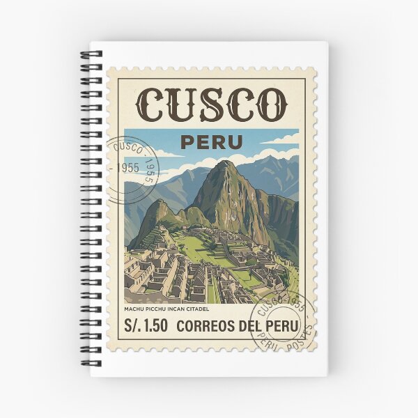 Item preview, Vintage Machu Picchu Peru Travel Stamp Cusco designed and sold by k3rstman1.