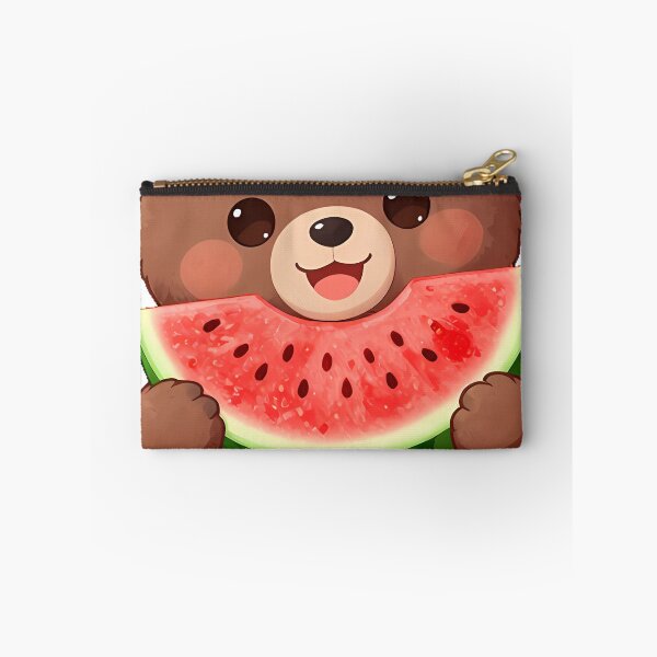 Item preview, Brown Bear Cub Watermelon Slice designed and sold by pumsquare.