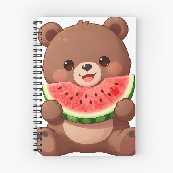 Item preview, Brown Bear Cub Watermelon Slice designed and sold by pumsquare.