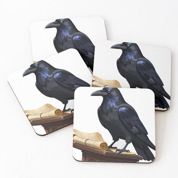 Item preview, Raven Reading Ancient Scroll designed and sold by IllumeInk.