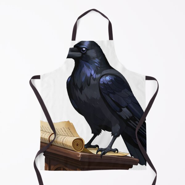 Item preview, Raven Reading Ancient Scroll designed and sold by IllumeInk.