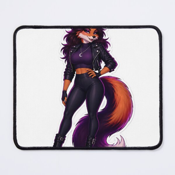 Item preview, Midnight Vixen Baddie Furry Goth Fox designed and sold by Furrenzy.