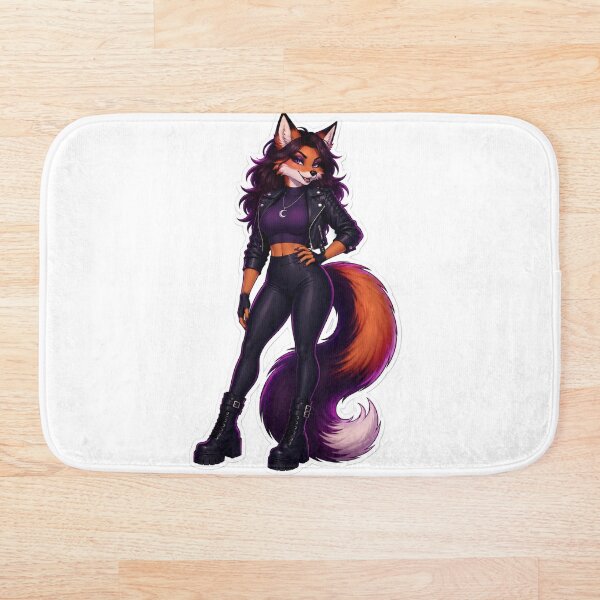 Item preview, Midnight Vixen Baddie Furry Goth Fox designed and sold by Furrenzy.